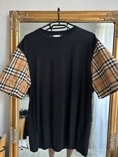 Burberry Checked Sleeve T-Shirt kariert Novacheck Muster