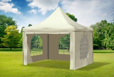 Gartenpavillon 3x3m pvc - gartenpavillon, beige