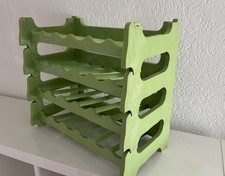 Weinregal Kunststoff Original 70er Jahre - grün! - Vintage / Retro Design Regal