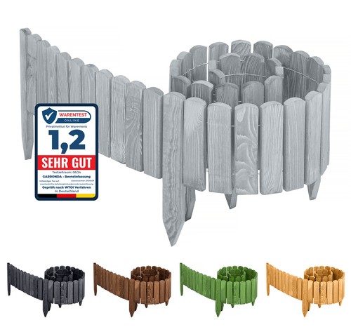 Beeteinfassung holz rollzaun - beeteinfassung,
