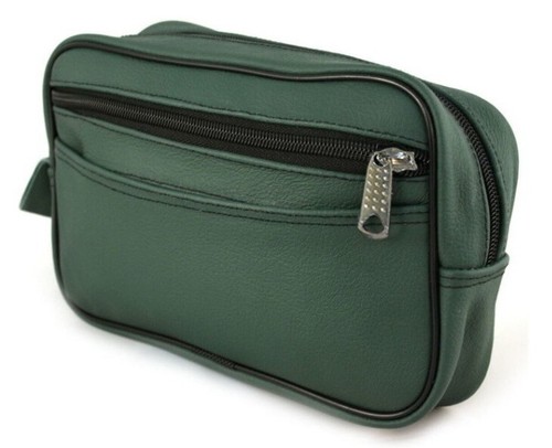 Grün leder kulturtasche - grÜn, leder-kulturtasche