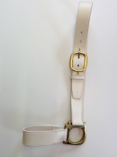 Weisses leder halfter der - halfter, in