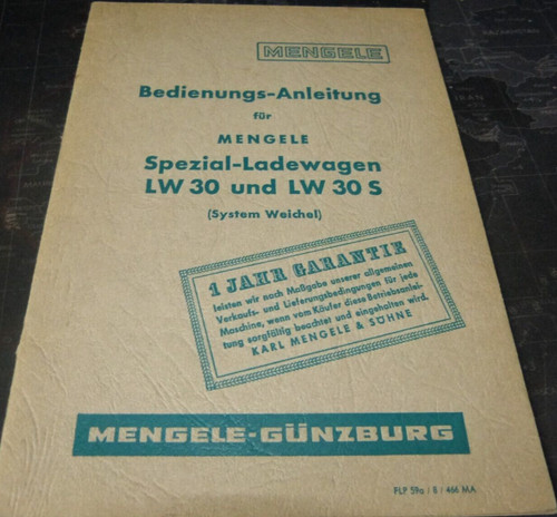 Mengele bedienungsanleitung - mengele,