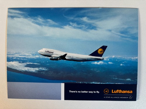 Lufthansa postkarte boing - lufthansa,