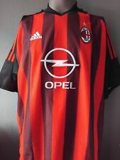 AC ⚽Mailand⚽ Trikot XL Saison 2002 Opel Rot Adidas Fußball Sport Triko