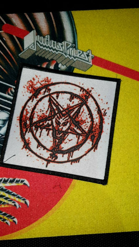 Pentagram satan patch - satan, black