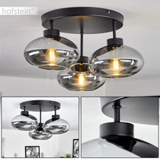 Moderne Wohn Schlaf Zimmer Raum Beleuchtung Rauchglas Flur Leuchte Decken Lampen