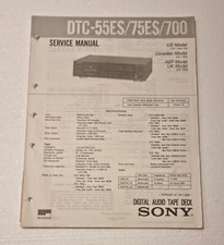 ⭐️⭐️⭐️ Original Service Manual  für SONY DTC-55ES / DTC-75ES ⭐️⭐️⭐️