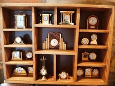 17x versch. Miniatur Kaminuhr vergoldet Sammlung Auflösung Reiseuhr tolle Deko !