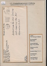 K1560) Kriegsgefangenenpost USA Spokesman Post Fort Georg G.Meade 19.8.44