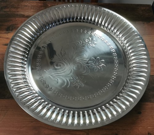 Großes tablett silber - großes,