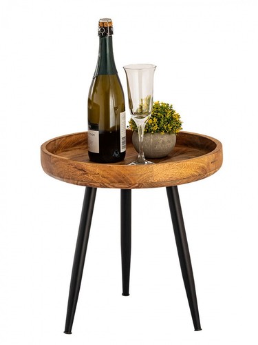 Beistelltisch holz rund - beistelltisch,