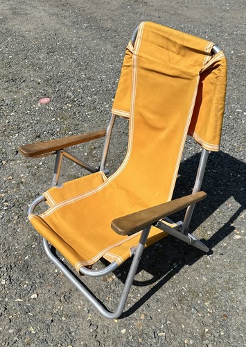 Vintage klapp liegestuhl - vintage,