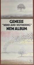 Genesis 1976 PROMO Poster Wind and Wuthering Album Phil Collins no vinyl
