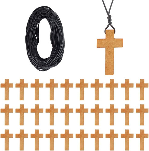 Stück holzkreuz anhänger - 50,