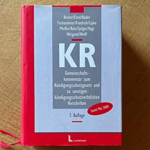 Luchterhand kommentar - luchterhand, kr