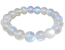 Schönes Armband aus Mondstein in Kugelform Ø-7 mm