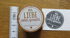 Holz Stempel " mit Liebe selbst gemacht"; rechtzeitig für Weihnachtsgeschenke