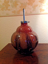 WMF Ikora Art Deco Tischlampe / Lampenfuss, Glas,  gut erhalten.