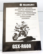 Suzuki GSX-R 600 GSX-R600 Betriebsanleitung Fahrerhandbuch P