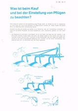 Rabewerk Pflüge, orig. Info-