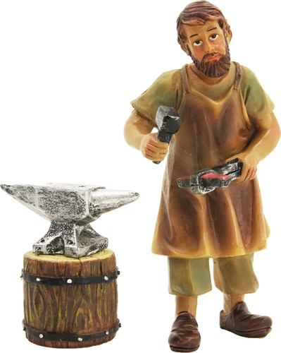 Krippenfigur schmied mit - schmied,