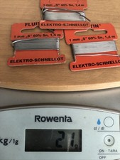 FLUITIN Elektro Schnellot 1 mm “S” 60% Sn - ca. 22g   Reste