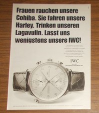 Seltene Werbung vintage IWC