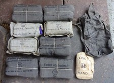 original Posten Verbandmaterial  WK II  9 Teile