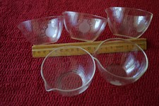 5 Abdampfschalen m. Ausguss  90 ml JENA THERM