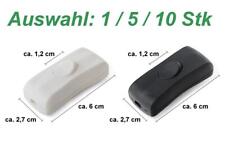 Schnurschalter schwarz weiß 2A 250V Schnurzwischenschalter Lampen-Schalter