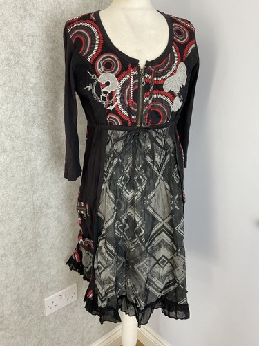 Desigual schwarz rot patchwork - desigual,