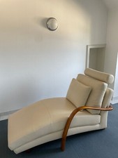 2 Recamieren Leder, beige, ca