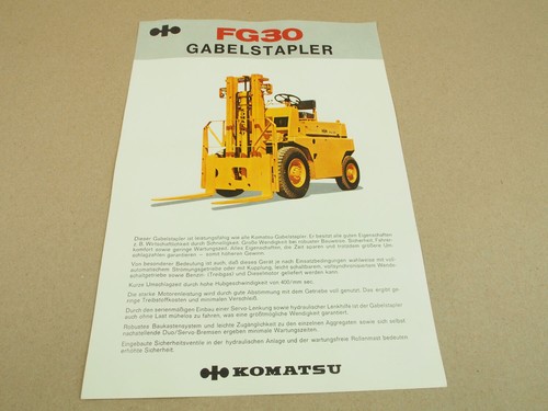 Prospekt komatsu fg30 - komatsu,