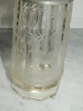 Bierkrug um 1900 Schnittdekor
