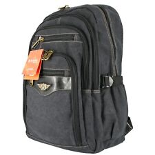 AOKING Rucksack Daypack Reise Wander Schule Tasche Canvas Stoff Top Design