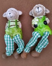 Tolle Osterdeko Kantenhocker 2 Stück Figur Schaf