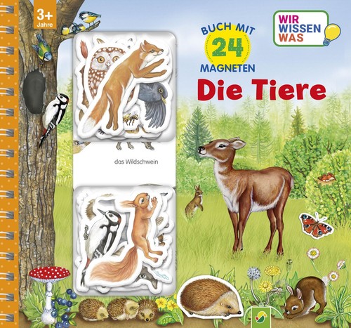 Magnetbuch die tiere mit 24 - tiere,