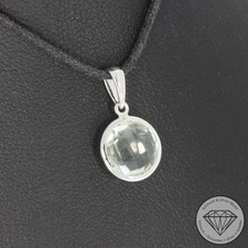 Wert 350 € Amethyst Anhänger (1,95 carat) in 585er 14 K Weiß Gold