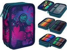 CoolPack XXL Federmappe 3 Etagen Wishes Jungen 44 teilig bunt gefüllt Schüleretu