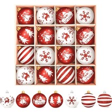 Weihnachtskugeln Kunststoff 16