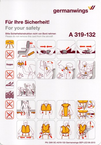 Safety card ex germanwings - #,