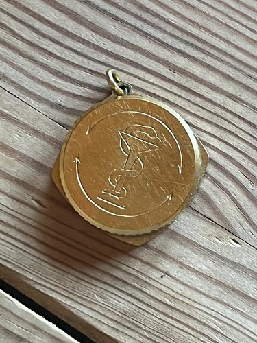 Vintage kettenanhänger sos - kettenanhänger,