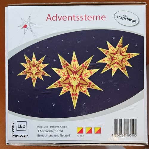 Marienberger adventssterne 3er - adventssterne,