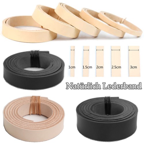 Natur vegetabil lederriemen - natur,