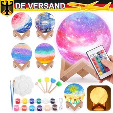 Mondlampe 3d Mondleuchte Nachtlicht Tischlampe kabellos dimmbar Nachtleuchte.