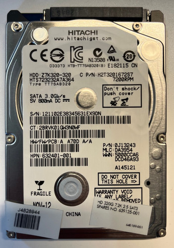 Hitachi hdd 320gb - hitachi,