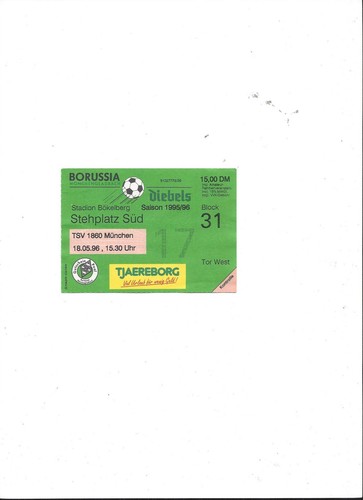 Sammler ticket borussia - :,