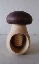 Holz Nussknacker Pilz Nussschraube Steinpilz mit Holzgewinde Stopfpilz