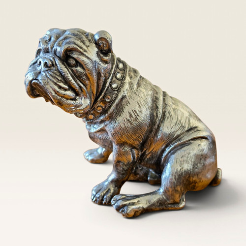 Bulldogge keramik figur - bulldogge,